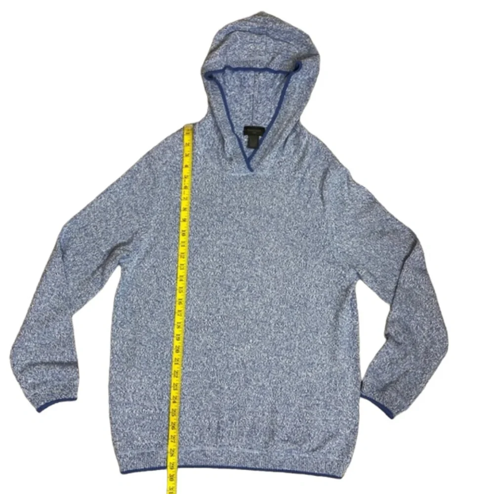 Men’s Magaschoni Hooded Marled Cotton Blend Sweater NWT